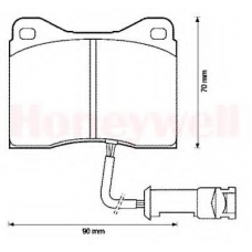 571434B BENDIX Комплект тормозных колодок, дисковый тормоз