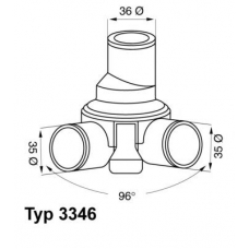 3346.80 WAHLER Термостат, охлаждающая жидкость