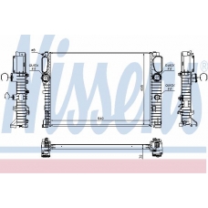 67102A NISSENS Радиатор, охлаждение двигателя