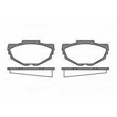 0053.00 REMSA Комплект тормозных колодок, дисковый тормоз
