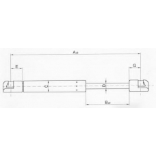 32 51 95-91 JOHNS Газовая пружина, крышка багажник