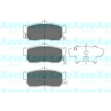KBP-6512 KAVO PARTS Комплект тормозных колодок, дисковый тормоз