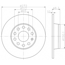 MDC2205 MINTEX Тормозной диск
