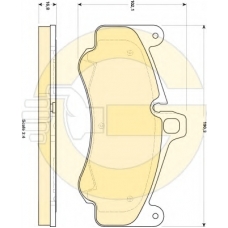 6118599 GIRLING Комплект тормозных колодок, дисковый тормоз