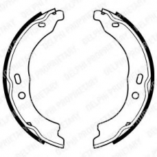 LS1978 DELPHI Комплект тормозных колодок, стояночная тормозная с
