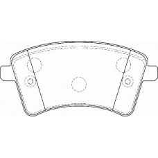 FD7396A NECTO Комплект тормозных колодок, дисковый тормоз