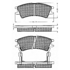 10588 BSF Комплект тормозных колодок, дисковый тормоз