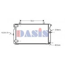 060130N AKS DASIS Радиатор, охлаждение двигателя