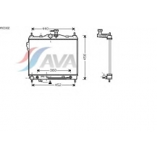 HY2102 AVA Радиатор, охлаждение двигателя