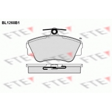 BL1268B1 FTE Комплект тормозных колодок, дисковый тормоз