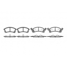 2538.04 ROADHOUSE Комплект тормозных колодок, дисковый тормоз