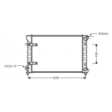 VW2048 AVA Радиатор, охлаждение двигателя