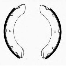 J GF-210AF JAPANPARTS Комплект тормозных колодок