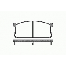0106 00 KAWE Комплект тормозных колодок, дисковый тормоз