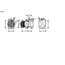 HYK209 AVA Компрессор, кондиционер