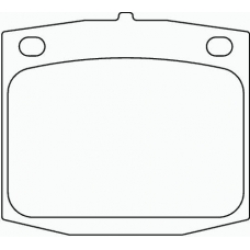 MDB1159 MINTEX Комплект тормозных колодок, дисковый тормоз