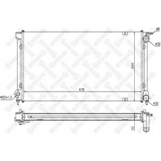 10-25012-SX STELLOX Радиатор, охлаждение двигателя