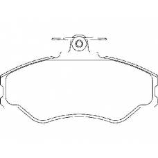 MDB1762 MINTEX Комплект тормозных колодок, дисковый тормоз