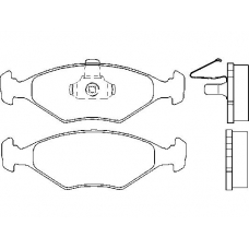 MDB2616 MINTEX Комплект тормозных колодок, дисковый тормоз