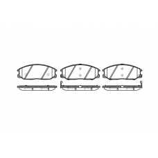 P6713.12 WOKING Комплект тормозных колодок, дисковый тормоз