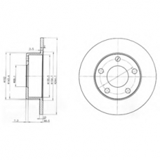 BG3382 DELPHI Тормозной диск