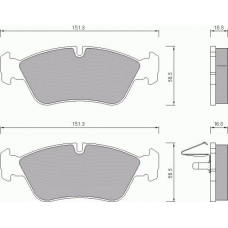 672581 ROULUNDS Комплект тормозных колодок, дисковый тормоз