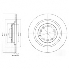 BG4318 DELPHI Тормозной диск