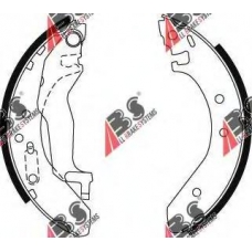8865 ABS Комплект тормозных колодок