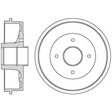 VBD1 MOTAQUIP Тормозной барабан