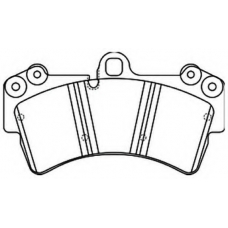 AKD-0346 ASVA Комплект тормозных колодок, дисковый тормоз
