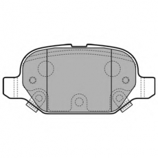 LP2761 DELPHI Комплект тормозных колодок, дисковый тормоз