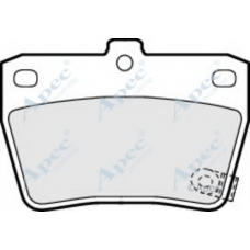 PAD1196 APEC Комплект тормозных колодок, дисковый тормоз