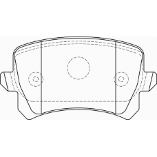 FD7403A NECTO Комплект тормозных колодок, дисковый тормоз