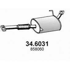 34.6031 ASSO Средний глушитель выхлопных газов