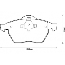 571900B BENDIX Комплект тормозных колодок, дисковый тормоз