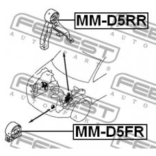 MM-D5FR FEBEST Подвеска, двигатель