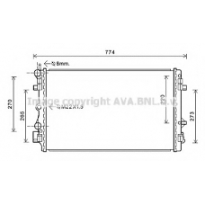 SA2021 AVA Радиатор, охлаждение двигателя