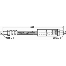 FBH7382 FIRST LINE Тормозной шланг