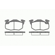 0192 10 KAWE Комплект тормозных колодок, дисковый тормоз