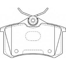 FD7394A NECTO Комплект тормозных колодок, дисковый тормоз