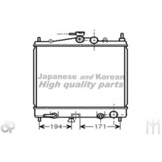 N651-02 ASHUKI Радиатор, охлаждение двигателя