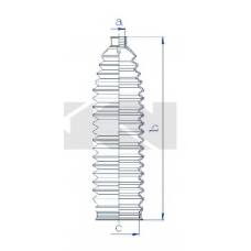 84240 SPIDAN Пыльник, рулевое управление