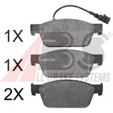 37767 OE ABS Комплект тормозных колодок, дисковый тормоз