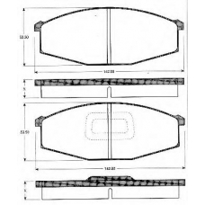 BLF573 QUINTON HAZELL Комплект тормозных колодок, дисковый тормоз