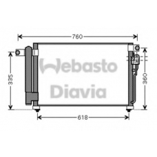 82D0226225MA WEBASTO Конденсатор, кондиционер
