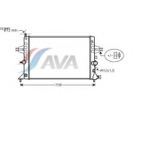 OL2440 AVA Радиатор, охлаждение двигателя