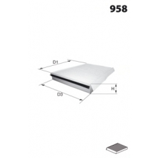 R74 MECAFILTER Фильтр, воздух во внутренном пространстве