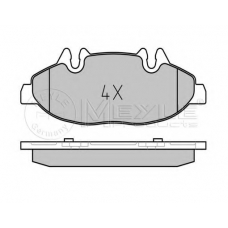 025 240 0720/PD MEYLE Комплект тормозных колодок, дисковый тормоз