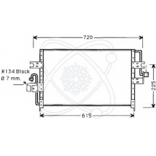 30W0020 ELECTRO AUTO Конденсатор, кондиционер
