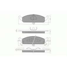 7.537 PEX Комплект тормозных колодок, дисковый тормоз